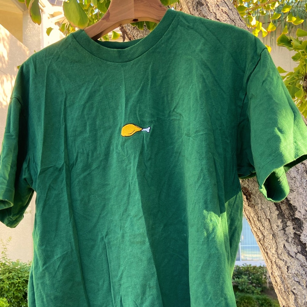 I Love Chicken Embroidered Drumstick Shirt